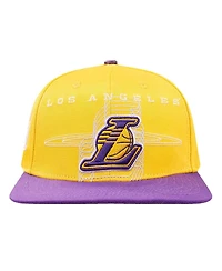 Pro Standard Men's Gold/Purple Los Angeles Lakers Logo Morph Snapback Hat