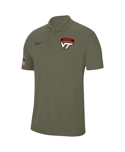 Nike Men's Olive Virginia Tech Hokies Military Appreciation Tour Performance Polo