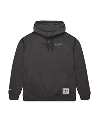 Mitchell & Ness Women's Gray Philadelphia Eagles Funnel Neck Pullover Hoodie