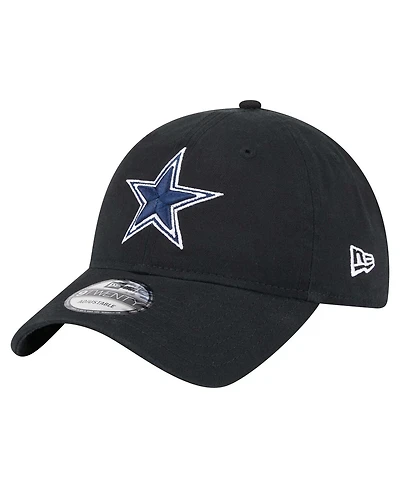New Era Men's Black Dallas Cowboys Main 9TWENTY Adjustable Hat