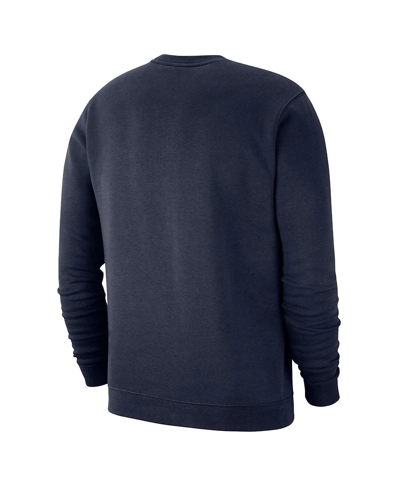 Nike Men's Navy Virginia Cavaliers Arched Logo Club Fleece Pullover Sweatshirt