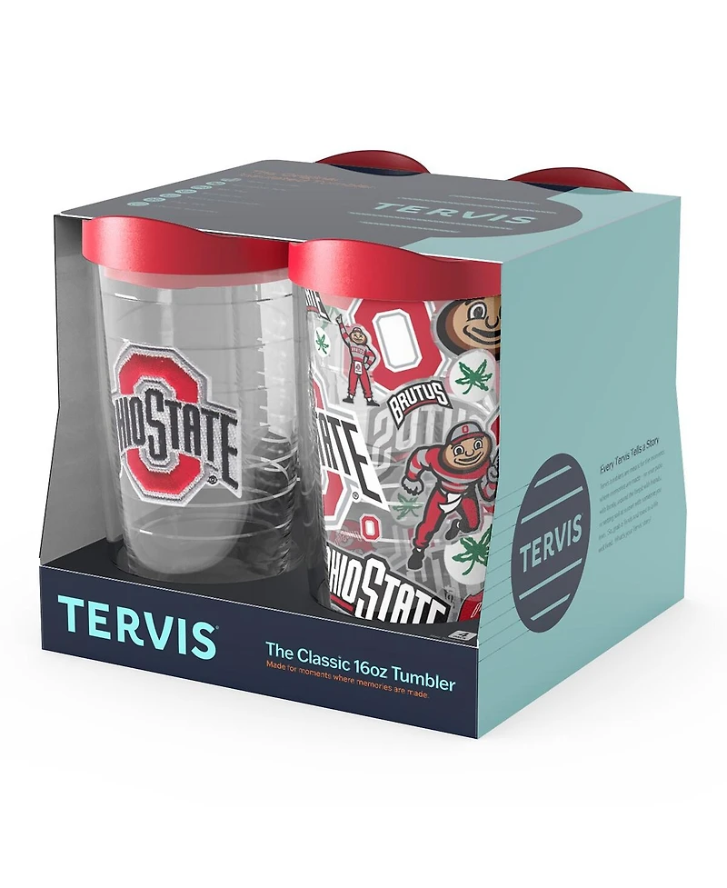 Tervis Tumbler Ohio State Buckeyes Four-Pack 16oz. Classic Tumbler Set