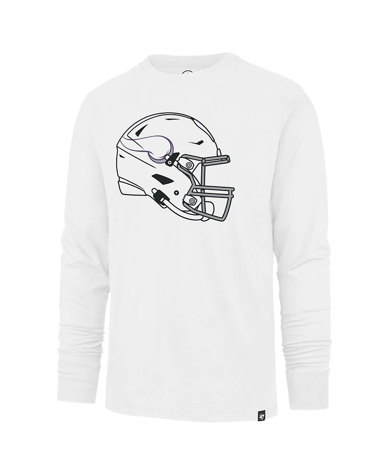 '47 Brand Men's White Minnesota Vikings Imprint Long Sleeve T-Shirt