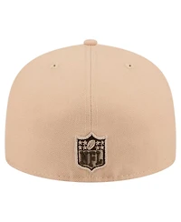 New Era Men's Tan Orleans Saints Candied Pecan 59FIFTY Fitted Hat