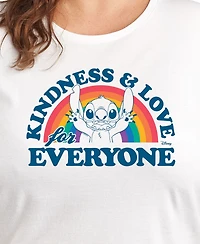 Hybrid Apparel Trendy Plus Lilo and Stitch Holidays Graphic Crew Neck T-Shirt