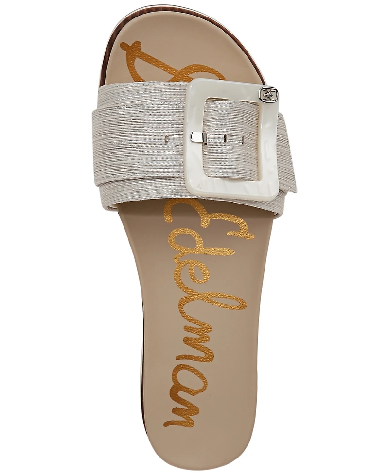 Sam Edelman Women's Ariane Platform Buckle Slide Sandals