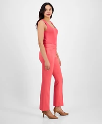 Tahari Asl Women's Mid-Rise Flare-Leg Pants, Regular & Petite