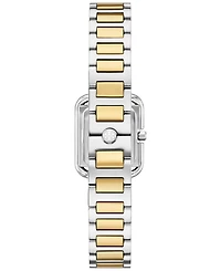 Tory Burch Women's The Kira Square Two-Tone Stainless Steel Bracelet Watch 18mm