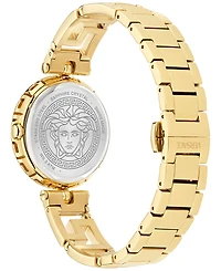 Versace Women's Swiss Medusa Jewel Gold Ion Plated Bracelet Watch 34mm
