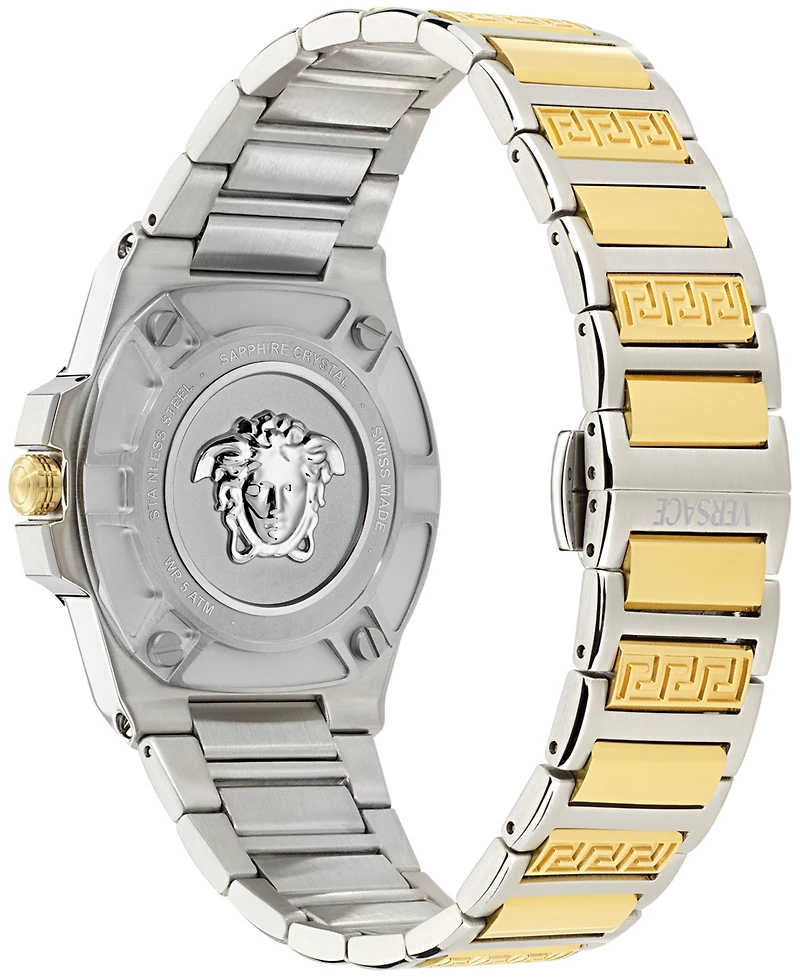 Versace Women's Swiss Greca Reaction Two-Tone Stainless Steel Bracelet Watch 38mm
