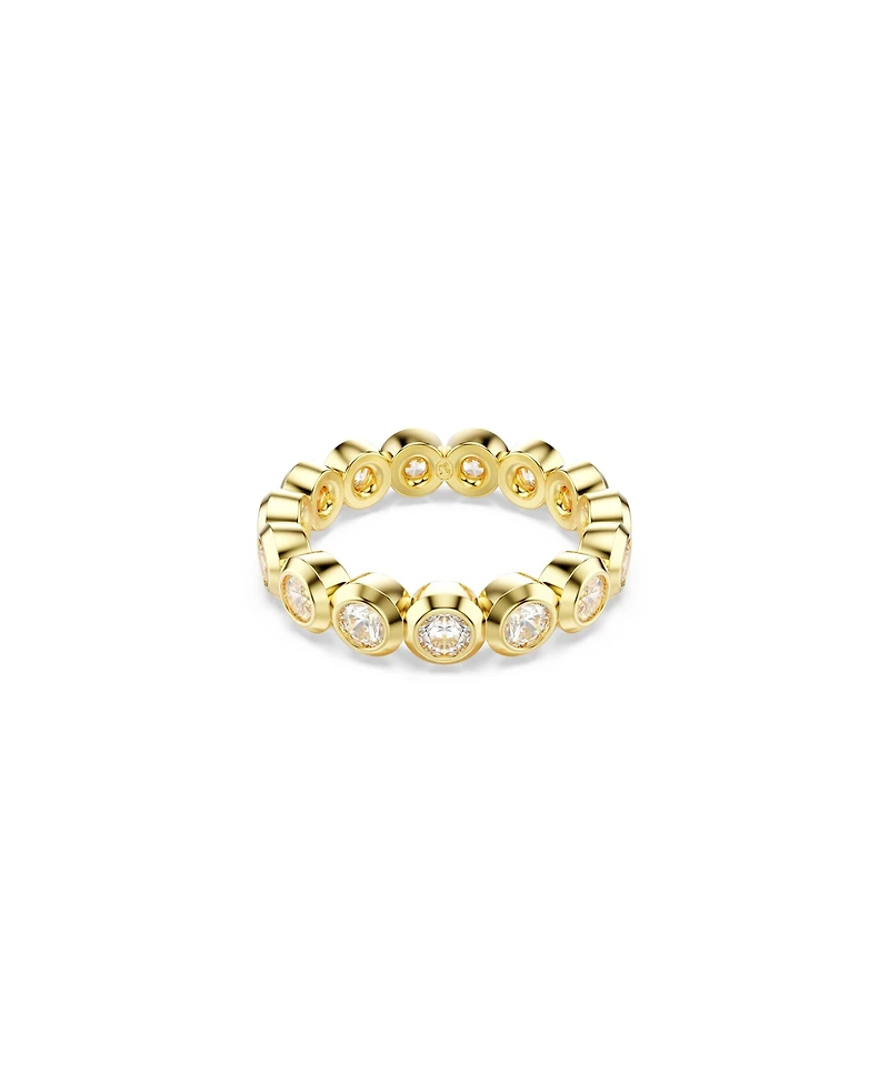 Swarovski Imber Gold-Tone Plated Round Cut Ring