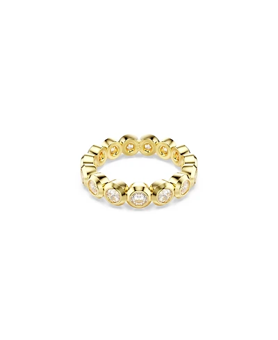Swarovski Imber Gold-Tone Plated Round Cut Ring
