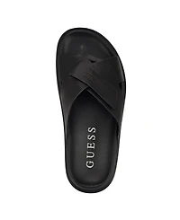 Guess Men's Vaton Strap Detail Slip On Sandals