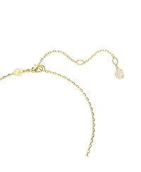 Swarovski Chroma Octagon Cut Green Gold-Tone Plated Pendant Necklace