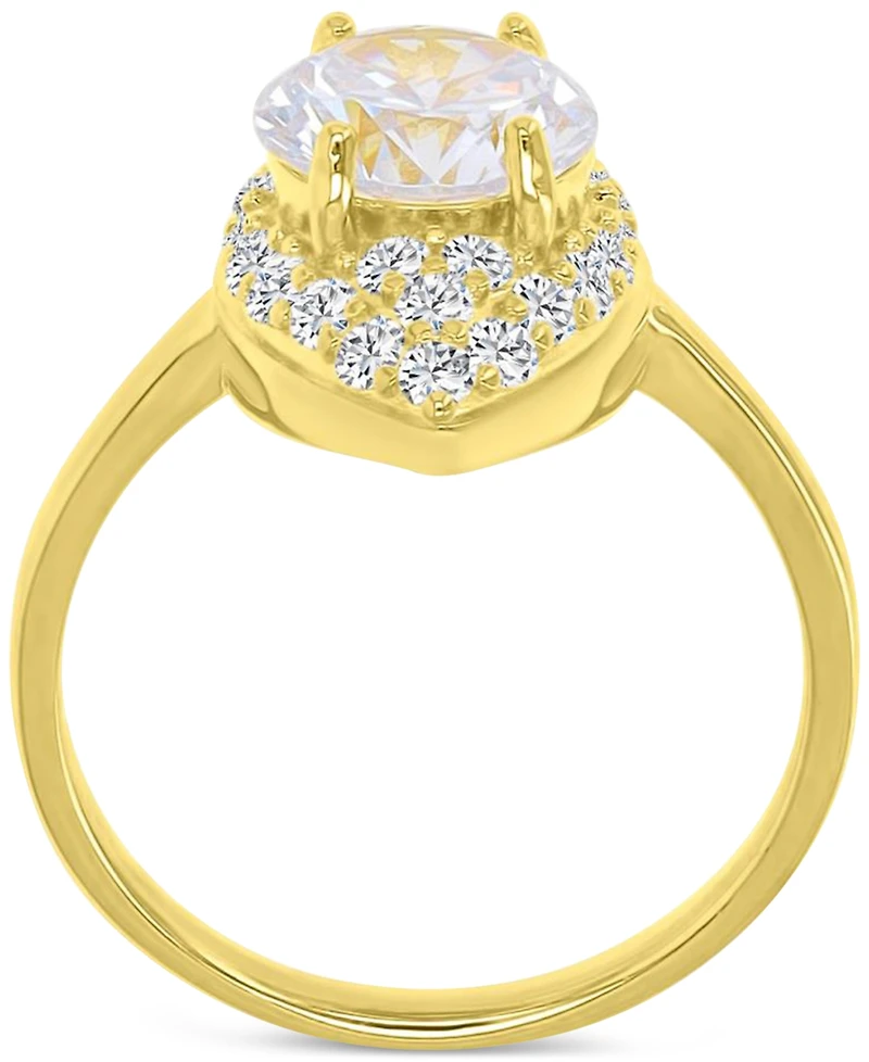 Cubic Zirconia Marquise Ring (4-3/8 ct. t.w.) 14k Gold over Sterling Silver