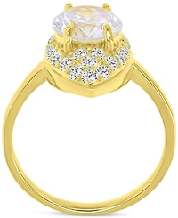 Cubic Zirconia Marquise Ring (4-3/8 ct. t.w.) 14k Gold over Sterling Silver
