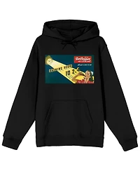 Dr. Pepper Big & Tall Dr Pepper Shining Hours Vintage Ad Black Sweatshirt-4XL