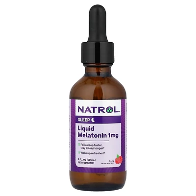 Natrol Liquid Melatonin Berry 1 mg