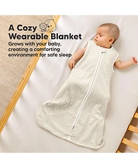 KeaBabies 2-Pack Snooze Baby Sleep Sacks, Cotton Wearable Blanket, Soft Toddler Sleeping Bag, Smooth Zipper