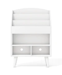 Kids Bookshelf with Open Compartment for Toddlers Easy Access to Books and Toys