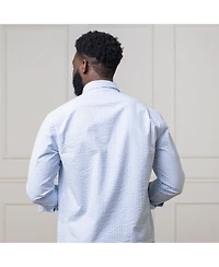 Hope & Henry Men's Organic Cotton Seersucker Button Down Shirt