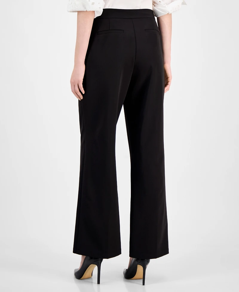 T Tahari Women's High-Rise Wide-Leg Pants