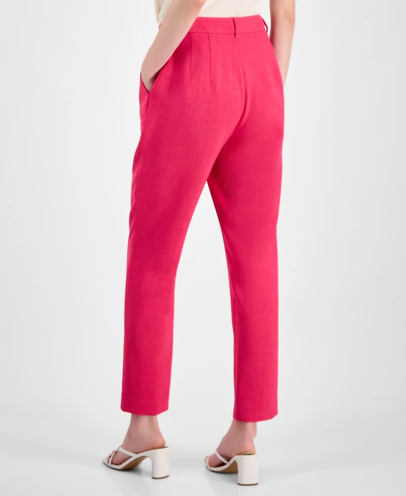 T Tahari Women's High Rise Straight Leg Pants