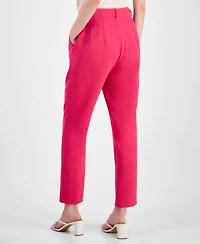 T Tahari Women's High Rise Straight Leg Pants