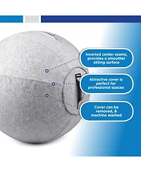 Bintiva Stability Ball with Felt Cover - 65cm