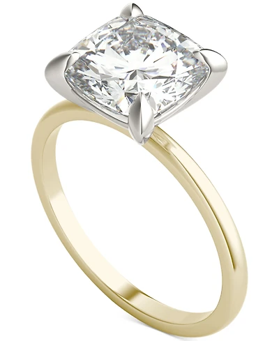 Charles & Colvard Classic Basket Solitaire Engagement Ring (2-3/4 ct. t.w.) Two-Tone 14k Gold