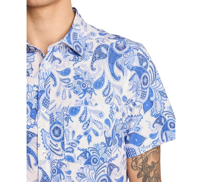 Paisley & Gray Men's Gilby Floral Swim Shirt