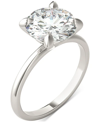 Charles & Colvard Moissanite Classic Basket Solitaire Engagement Ring (3 ct. t.w.) in Two-Tone 14k Gold