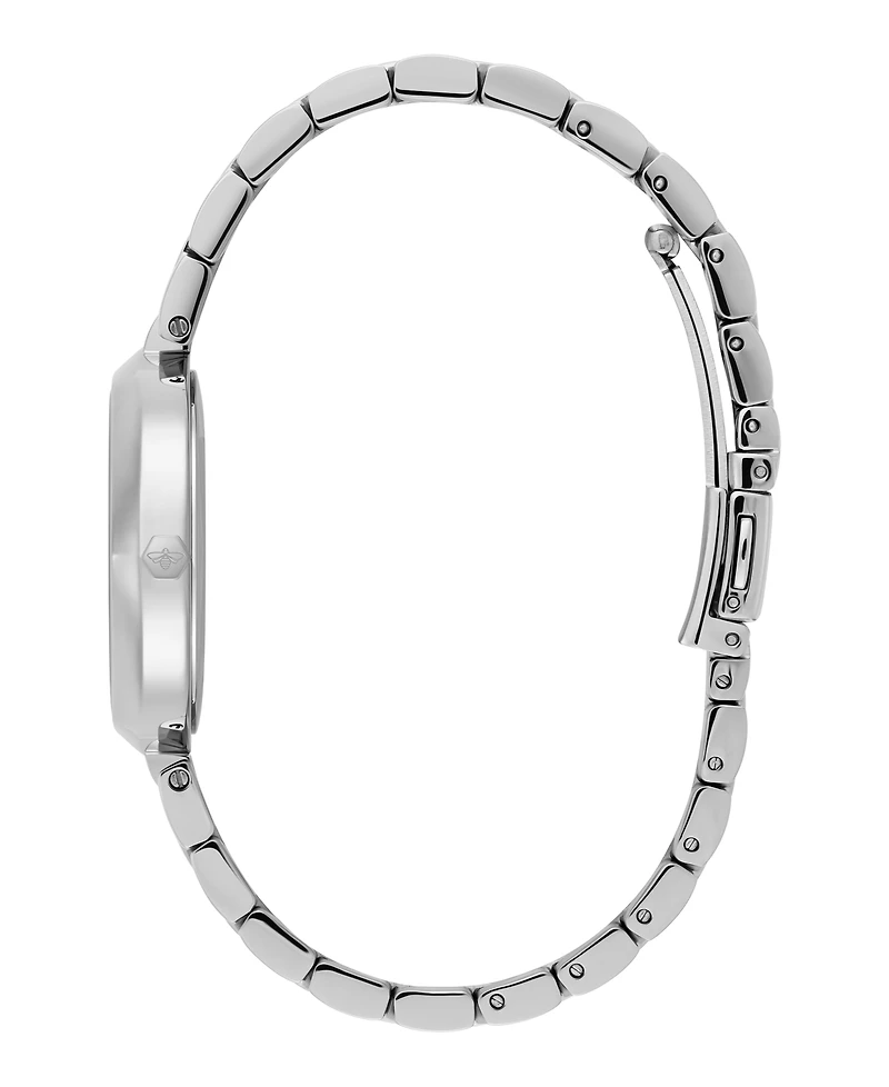 Olivia Burton Women's Dimension Silver Tone Bracelet Watch, 32mm
