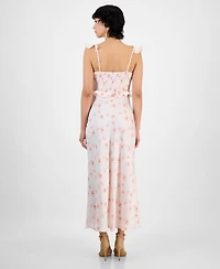 And Now This Women's Crisscross Ruffled Slip Dress, Exclusively at Macy's