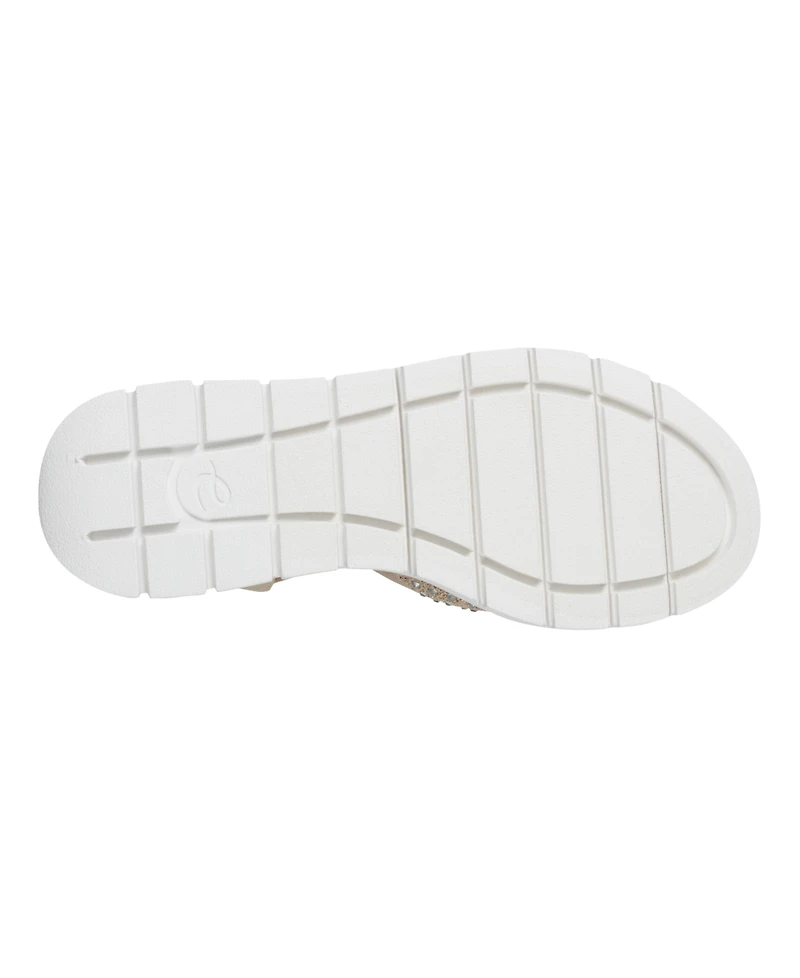 Easy Spirit Women's Jaela Embellished eFlex Flat Sandals