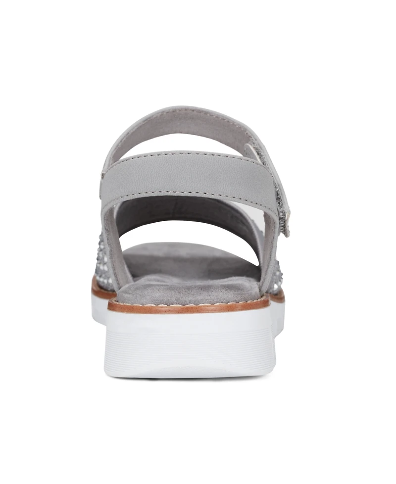 Easy Spirit Women's Jaela Embellished eFlex Flat Sandals