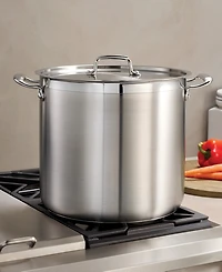 Tramontina Tri-Ply Clad Stainless Steel 20-Qt. Covered Stock Pot