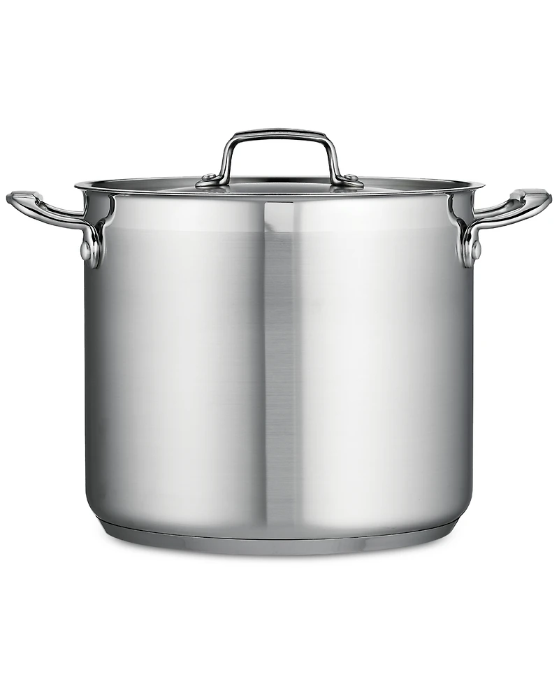 Tramontina Tri-Ply Clad Stainless Steel 12-Qt Covered Stock Pot