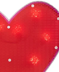 Northlight 13" Lighted Shimmering Heart Valentine's Day Window Silhouette Decoration