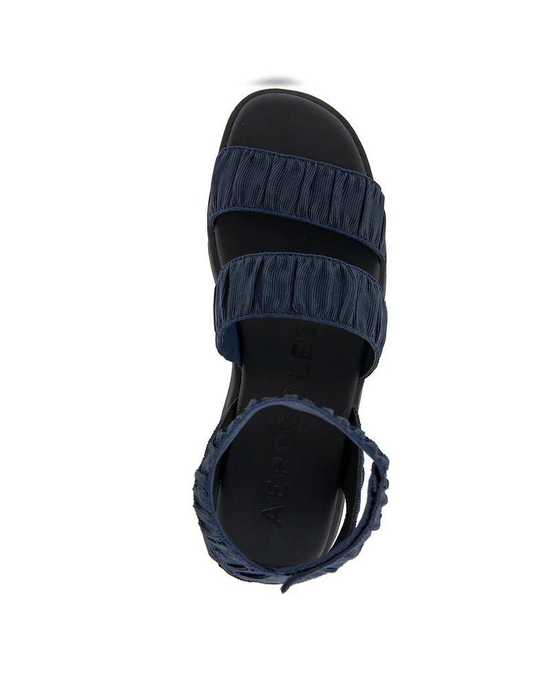 Aerosoles Women's Fiona Round Toe Flatform Sandals