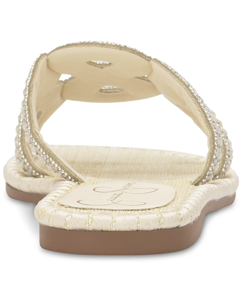 Jessica Simpson Women's Bria Rhinestone Slide Sandals