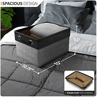 Sorbus 6 Pack 15 inch Collapsible Storage Bins with Handles