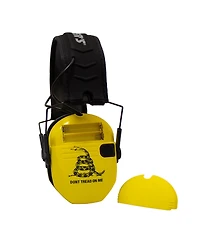 Walker's Razor Slim Electronic Hearing Protection Muff, Don't Tread On Me Yellow