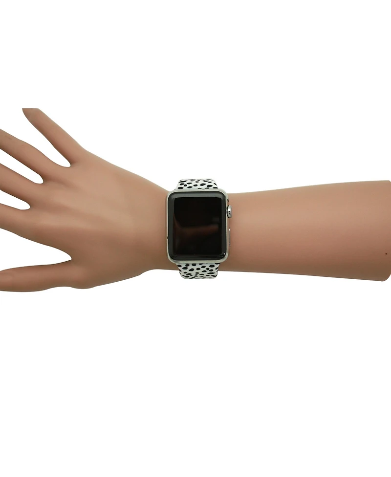 Olivia Pratt Cheetah Polka Dot Printed Silicone Apple Watch Bands