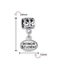 Bling Jewelry Graduate Dangle Charm Bead Sterling Silver European Bracelet