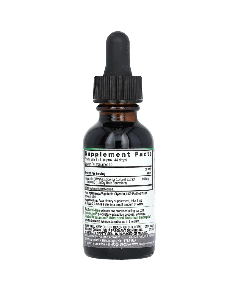Nature's Answer Peppermint Leaf Alcohol-Free 1 000 mg