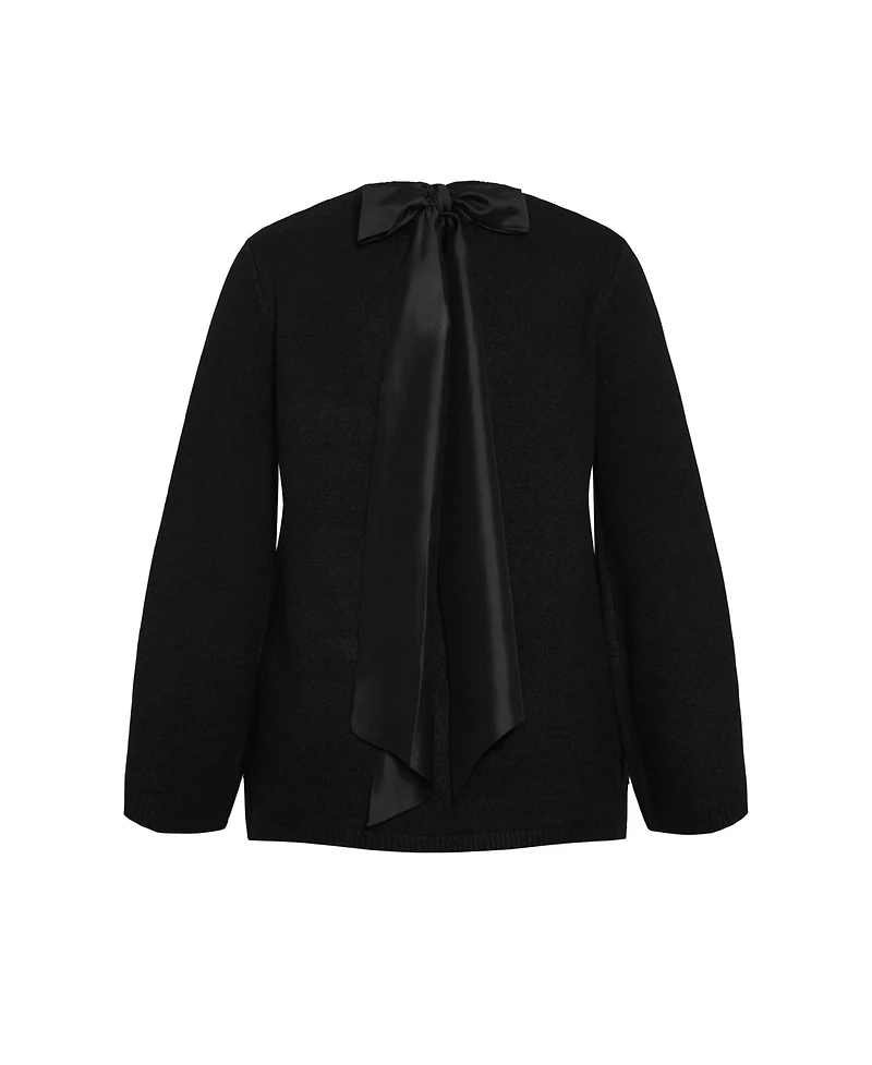 Plus Bow Back Sweater