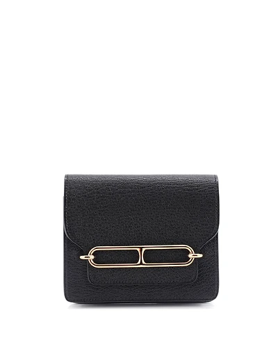 Pre-Owned Hermes Roulis Slim Wallet Chevre Mysore