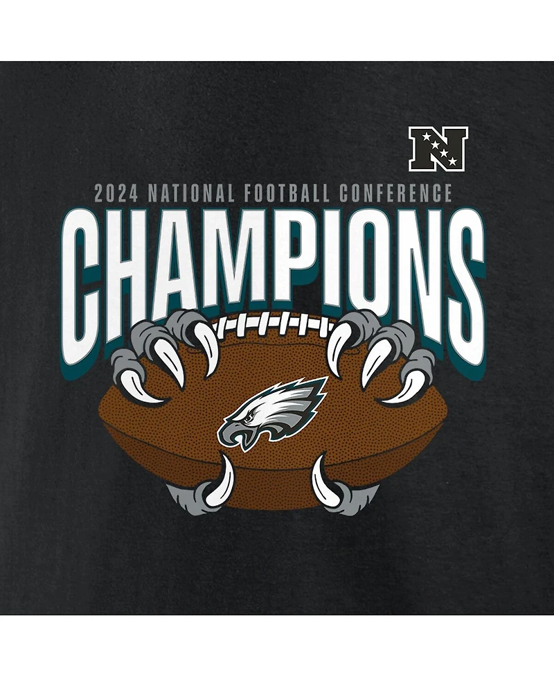Fanatics Men's Black Philadelphia Eagles 2024 Nfc Champions Hometown Not Done T-Shirt