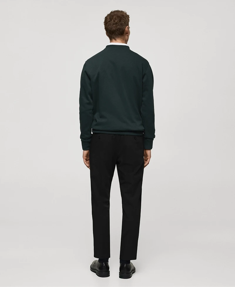 Mango Men's Printed Graphic Sweatshirt